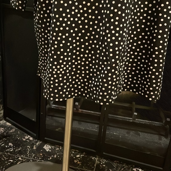 Polka Dot Black and White Dress - Picture 5 of 8